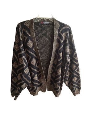 Scandia Open Cardigan Sweater Made in the USA